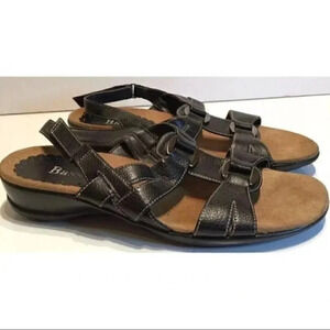 Bass Sandals Giselle Black Strappy Sitcky Strap